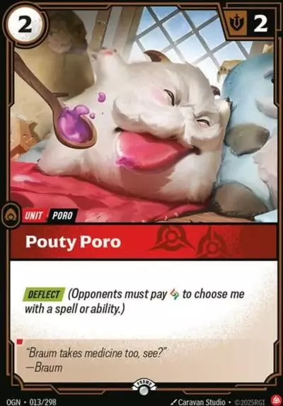 Pouty Poro - OGN-013-p - Promotional Cards - Riftbound card